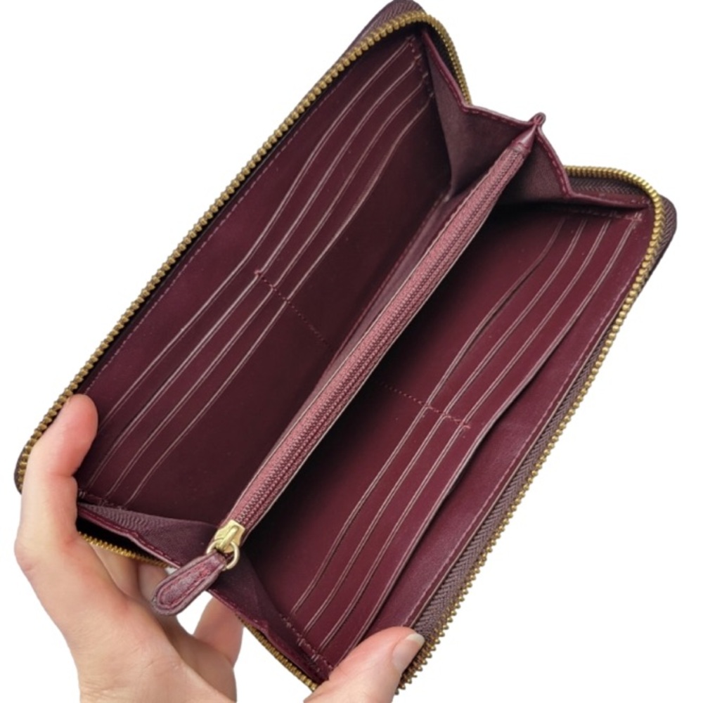 Coach Burgundy Patchwork Wallet - image 4